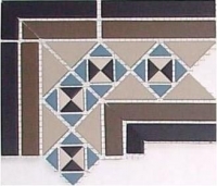 Угол керамический Corner PARIS Stand.(Tr.1/2 01, Tr.1/4 11+14+16, Strip 14+29) 19х26х17,3 см